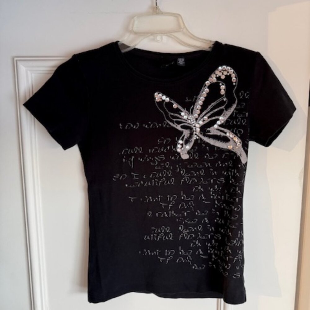 Esprit Round neck black t shirt